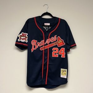 Deion Sanders Atlanta Braves Baseball Jersey
